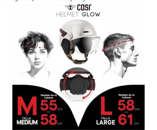Casco CASR Glow LED Bici/Patinete
