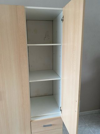 Armario 3 puertas madera clara