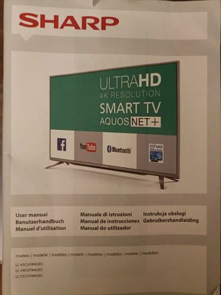 TV Sharp 55 4K UHD LC-55CUF8462ES