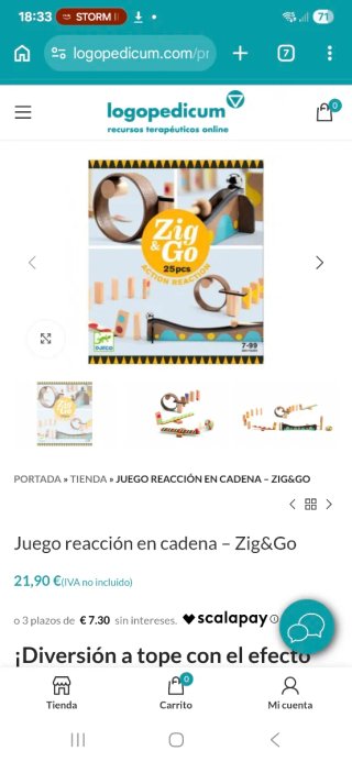 Juego Zig & Go Djeco Acción Reacción