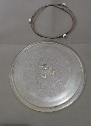 Plato de microondas de vidrio