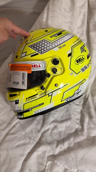 Casco Karting Bell RS7-K Stamina Amarillo
