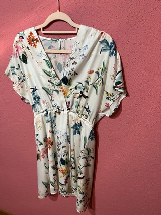 Vestido estampado floral Stradivarius Talla S