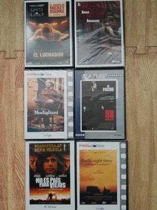 Lote 6 Películas DVD: El Luchador, Modigliani, No