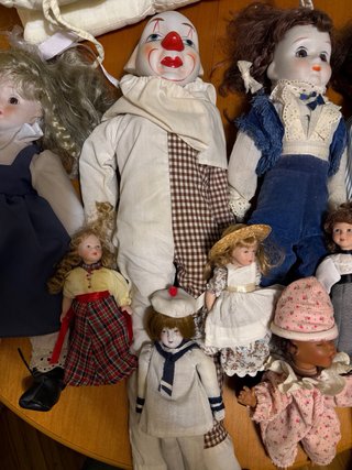 Muñecas antiguas de porcelana. Lote 50€