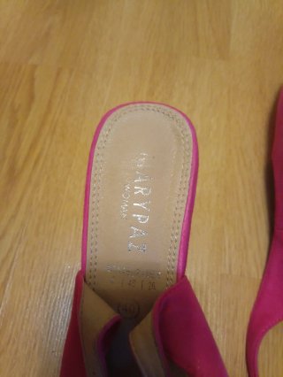 Zapatos tacón antelina rosa