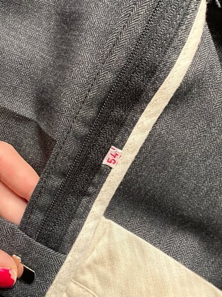 Pantalón de hombre gris de pinzas t 54
