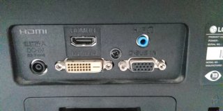 Pantalla LG Negra
