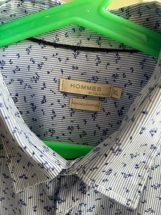 Camisa Celopman HOMES Estampada Celeste Talla XL
