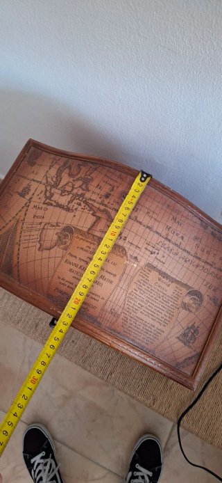Baúl Decorativo y Almacenaje Mapa Antiguo