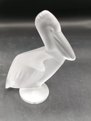 Figuras de aves en cristal Sevres