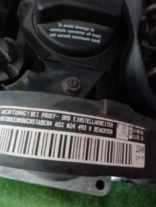 Motor volkswagen asx polo berlina (6n2) 1.9 93220