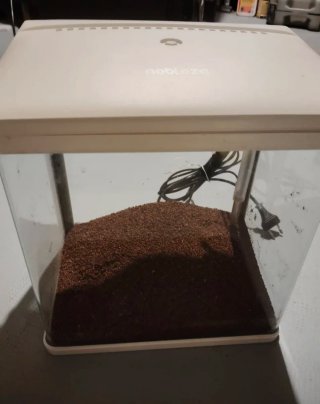 Acuario 14L con luz LED y filtro