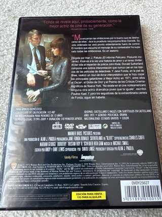 Klute DVD Alan J. Pakula 1971
