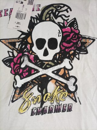 Camiseta Scalpers Talla S Estampado Calavera