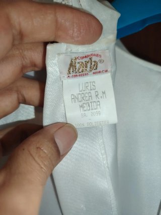 2 Vestido de Primera Comunión Blanco y Rosa