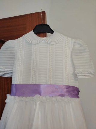 2 Vestido de Primera Comunión Blanco y Rosa