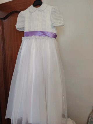 2 Vestido de Primera Comunión Blanco y Rosa