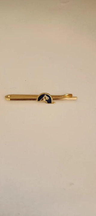 Alfiler de corbata con corona dorada