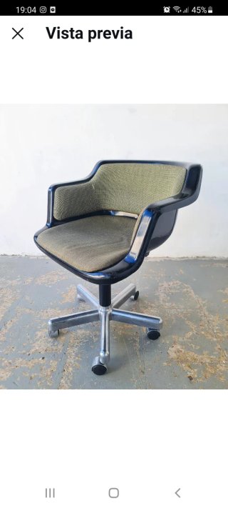 Silla giratoria Space Age. Vintage, 70s.