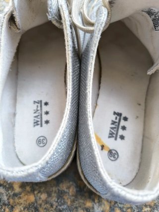 Zapatillas Wan-Z plateadas talla 39