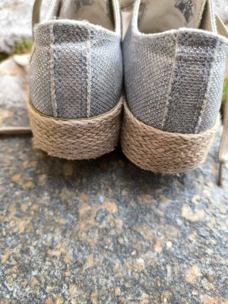 Zapatillas Wan-Z plateadas talla 39