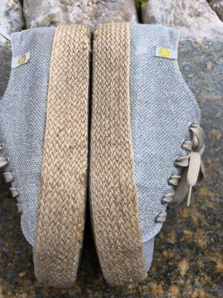 Zapatillas Wan-Z plateadas talla 39