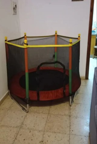 Cama elástica infantil 140cm PRECINTADA