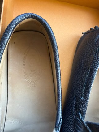 Tod’s mocassini uomo gommini blu scuro tg 7
