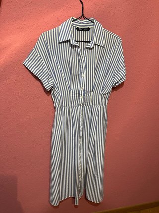 Vestido midi rayas Zara Talla S