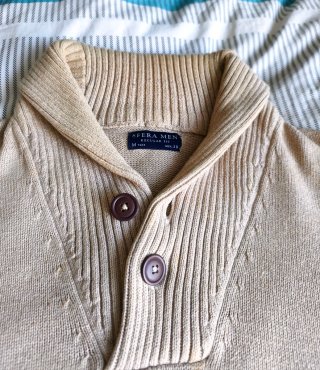 Jersey Sfera Cuello Vuelto Talla M Beige