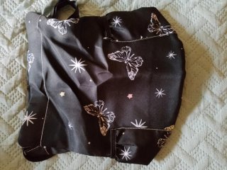Mochila ajustable con estampado de mariposas