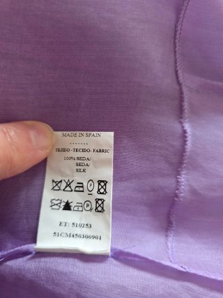 Blusa Carolina Herrera Organza Malva T.38 Lazo