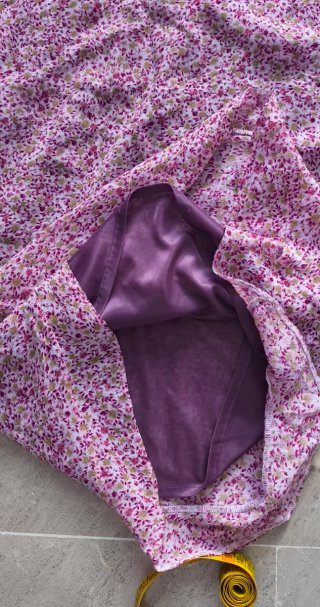 Vestido floral viscosa talla 42