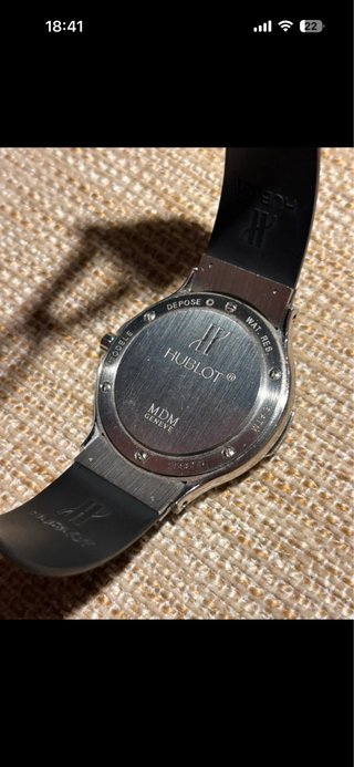 Reloj Hublot MDM Geneve Plata y Negro