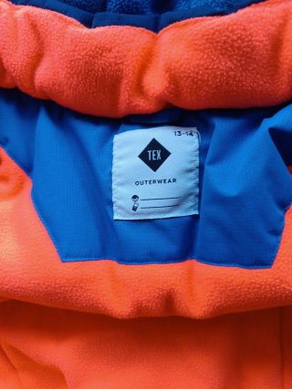 Chaqueta de nieve infantil azul de talla 13-14