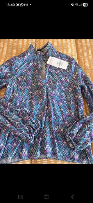 Blusa satinada XS