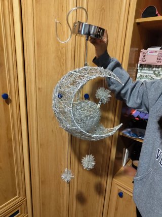 Lámpara Luna y Estrellas para Habitación Infantil