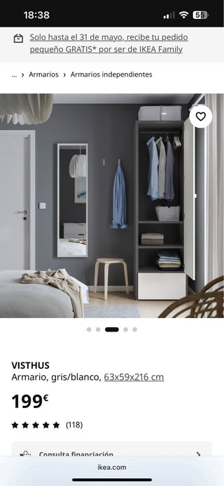 Armario Visthus Ikea Blanco