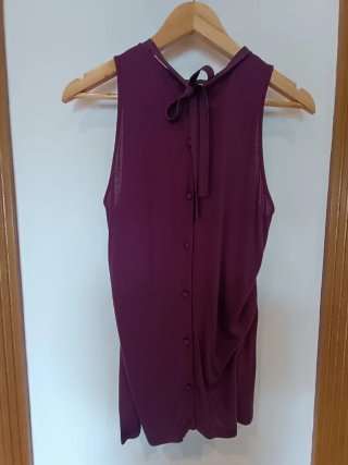 Top Tintoretto pedrería morado
