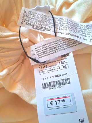 Pantalón Zara beige niña 11-12 años
