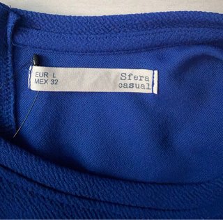 Vestido azul Sfera Talla L