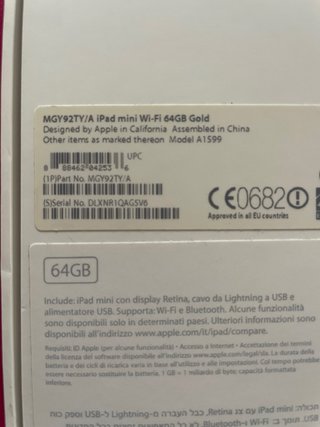 iPad mini 3 64GB Oro + Smart Case