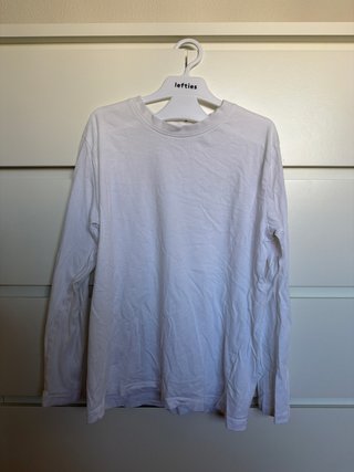Camiseta básica manga larga blanca