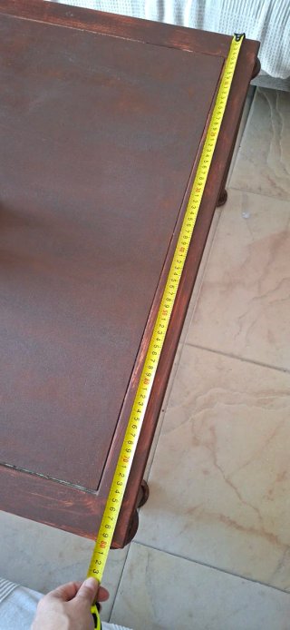 Mesa de salón elevable madera y metal