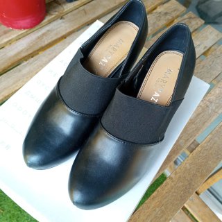 Zapatos de piel negros mujer