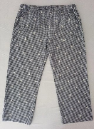 Conjunto de top y pantalón cuadros, talla XL/48