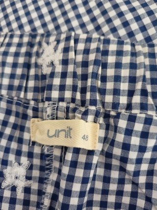 Conjunto de top y pantalón cuadros, talla XL/48