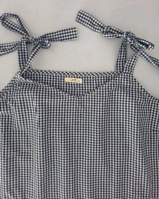 Conjunto de top y pantalón cuadros, talla XL/48