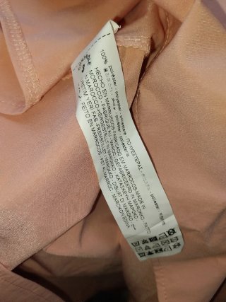 Zara Camicia Rosa Manica Lunga Taglia L